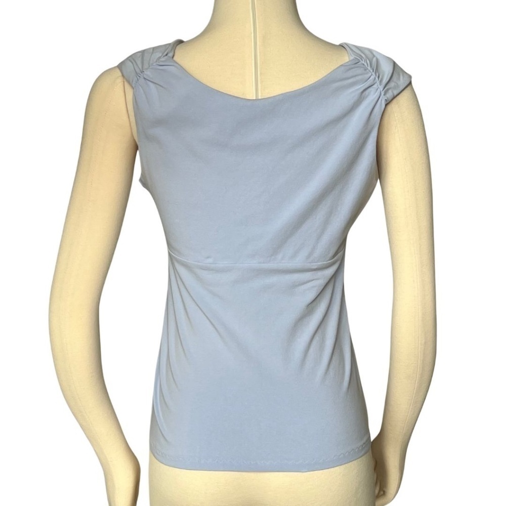 The Limited Blue Twist Front V-Neck Top Size Large NWT - Picture 7 of 10